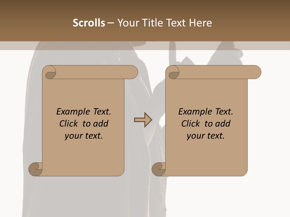 A Man In A Costume Holding A Cell Phone PowerPoint Template