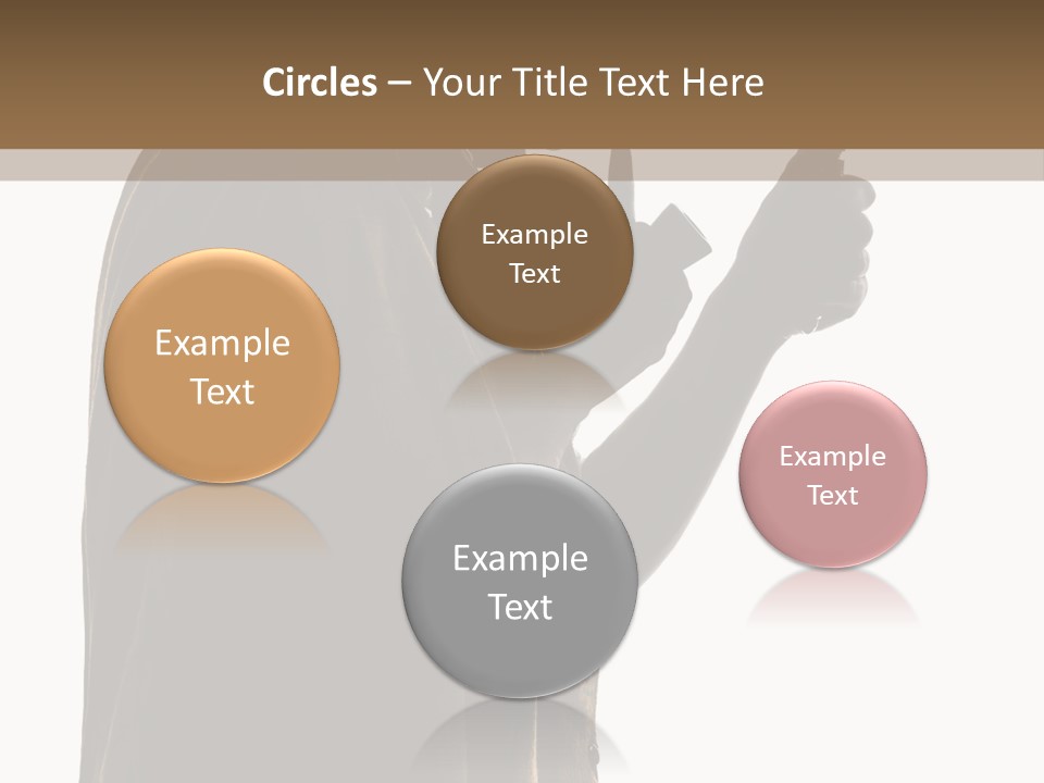 A Man In A Costume Holding A Cell Phone PowerPoint Template