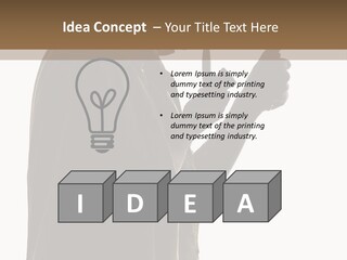 A Man In A Costume Holding A Cell Phone PowerPoint Template