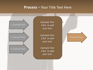 A Man In A Costume Holding A Cell Phone PowerPoint Template