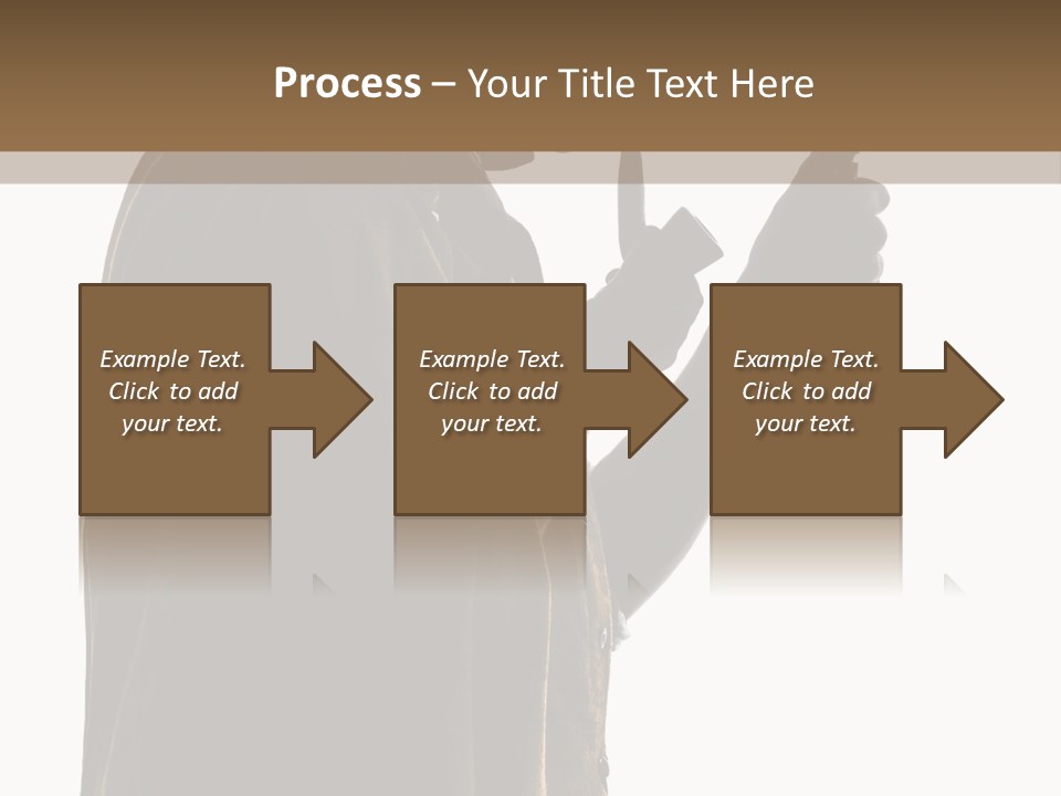 A Man In A Costume Holding A Cell Phone PowerPoint Template