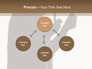 A Man In A Costume Holding A Cell Phone PowerPoint Template