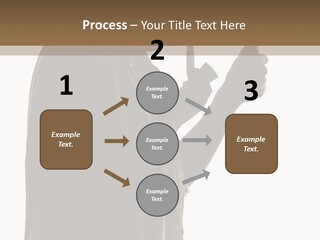 A Man In A Costume Holding A Cell Phone PowerPoint Template