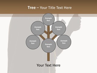 A Man In A Costume Holding A Cell Phone PowerPoint Template