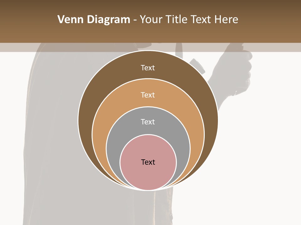 A Man In A Costume Holding A Cell Phone PowerPoint Template
