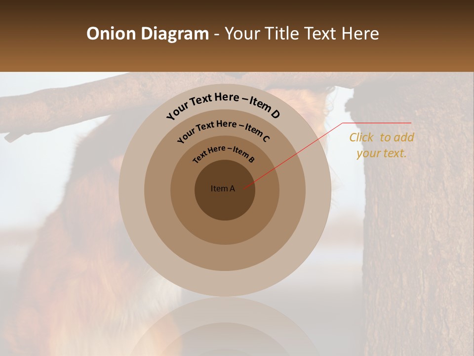 A Brown And White Dog With His Tongue Hanging Out Of A Tree PowerPoint Template