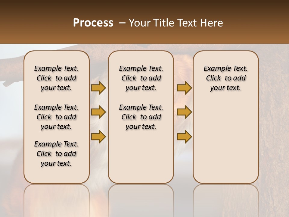 A Brown And White Dog With His Tongue Hanging Out Of A Tree PowerPoint Template