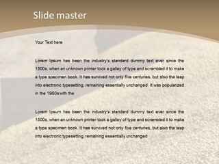 A Large Pile Of Grain Sitting On Top Of A Field PowerPoint Template