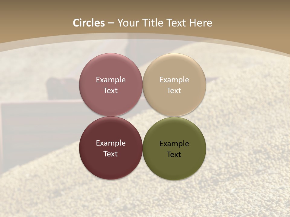 A Large Pile Of Grain Sitting On Top Of A Field PowerPoint Template