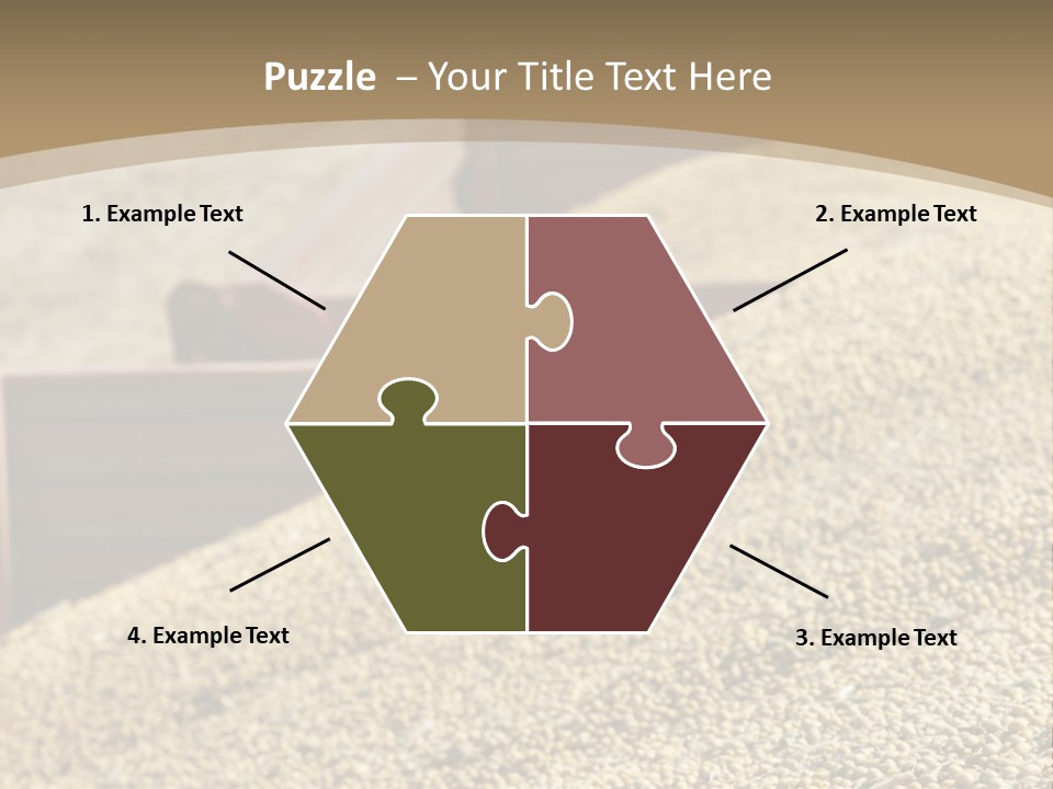 A Large Pile Of Grain Sitting On Top Of A Field PowerPoint Template