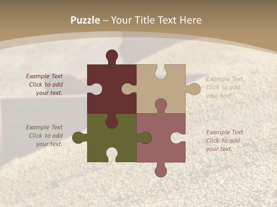 A Large Pile Of Grain Sitting On Top Of A Field PowerPoint Template