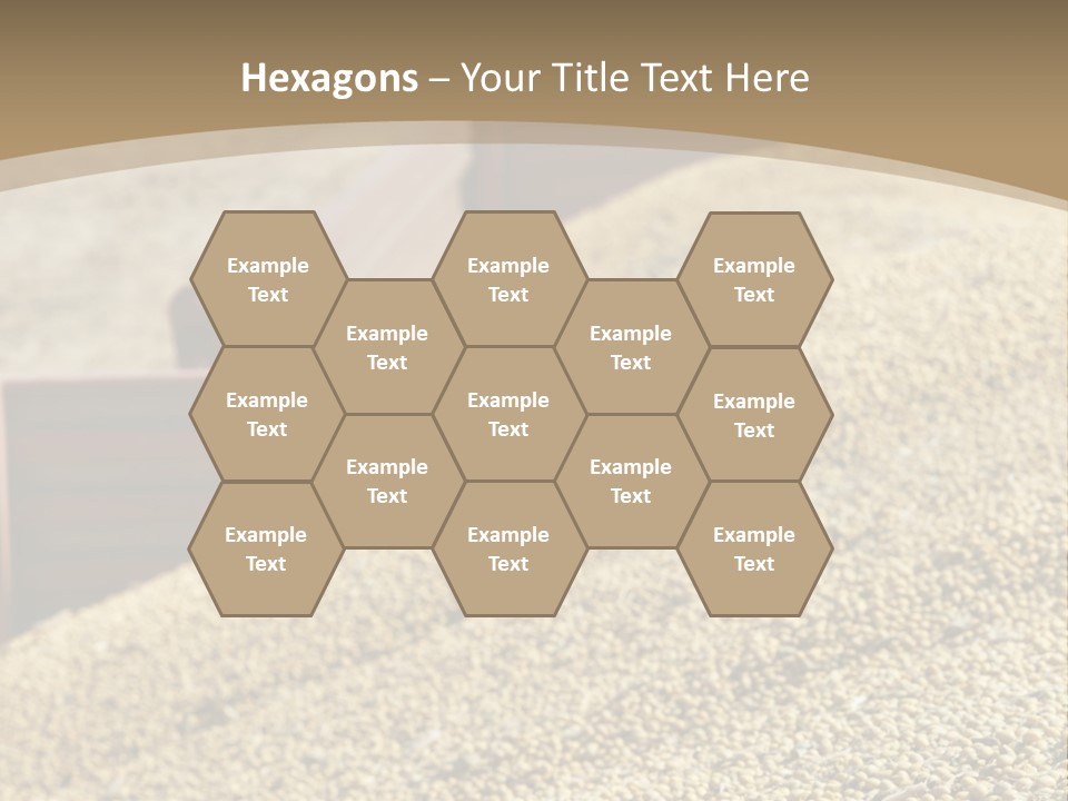 A Large Pile Of Grain Sitting On Top Of A Field PowerPoint Template