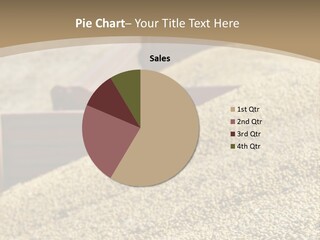 A Large Pile Of Grain Sitting On Top Of A Field PowerPoint Template