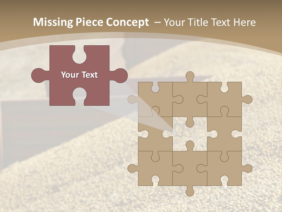 A Large Pile Of Grain Sitting On Top Of A Field PowerPoint Template