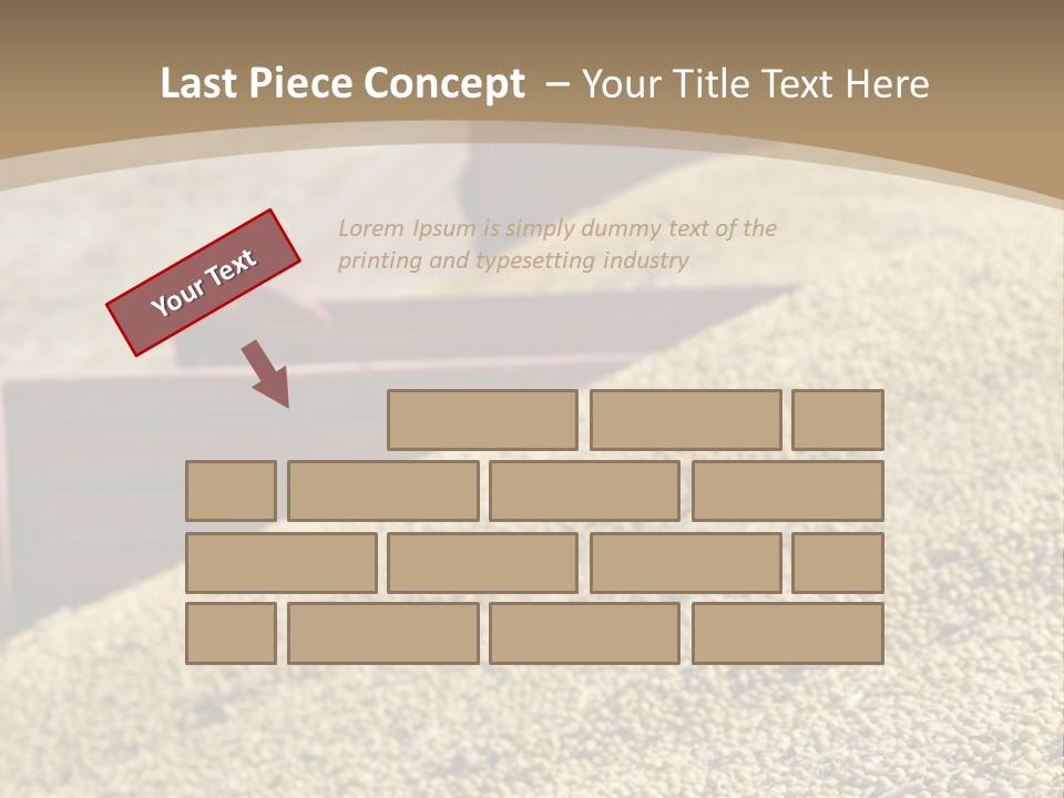 A Large Pile Of Grain Sitting On Top Of A Field PowerPoint Template