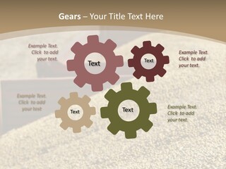 A Large Pile Of Grain Sitting On Top Of A Field PowerPoint Template