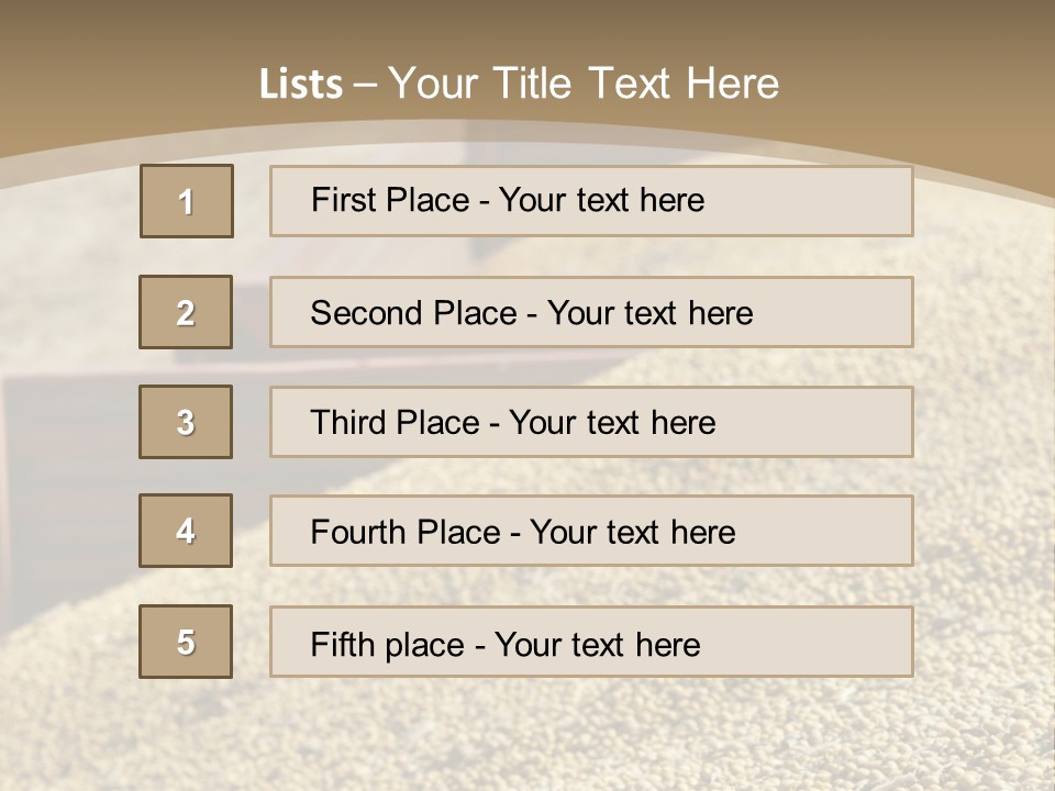 A Large Pile Of Grain Sitting On Top Of A Field PowerPoint Template