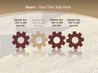 A Large Pile Of Grain Sitting On Top Of A Field PowerPoint Template