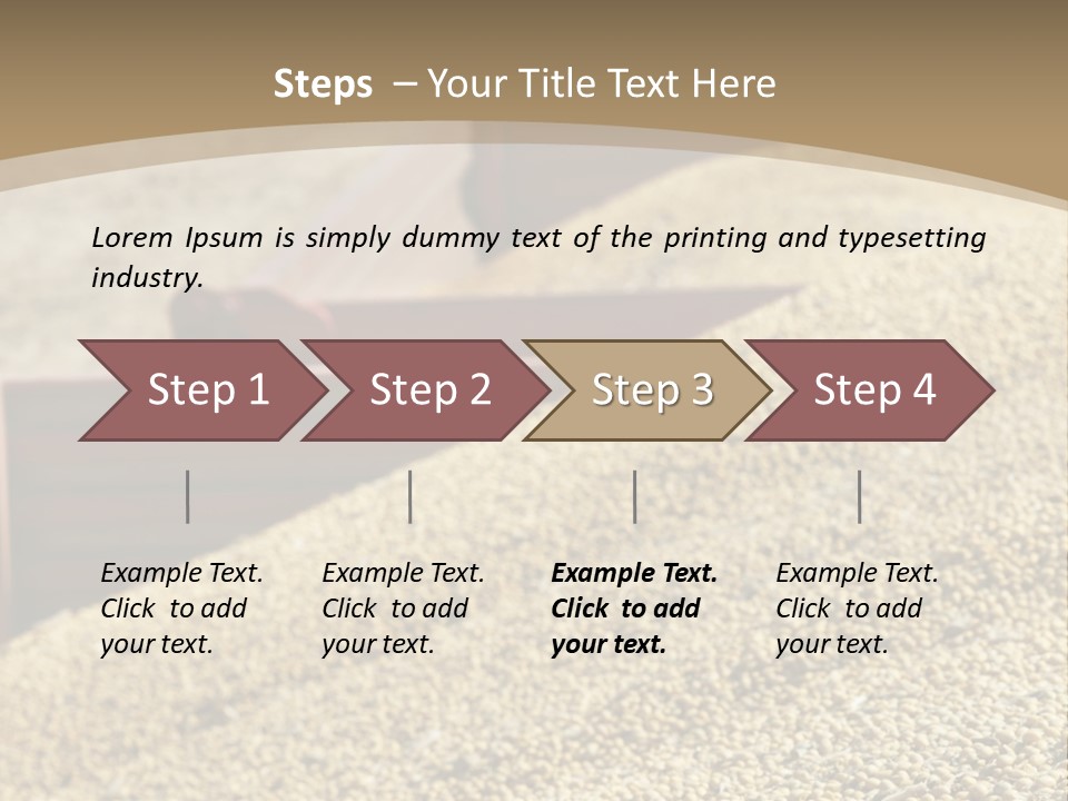 A Large Pile Of Grain Sitting On Top Of A Field PowerPoint Template