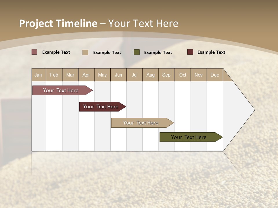 A Large Pile Of Grain Sitting On Top Of A Field PowerPoint Template