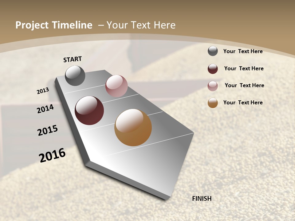 A Large Pile Of Grain Sitting On Top Of A Field PowerPoint Template