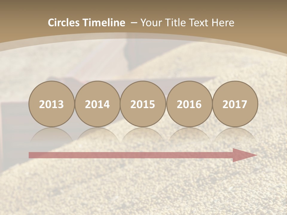 A Large Pile Of Grain Sitting On Top Of A Field PowerPoint Template