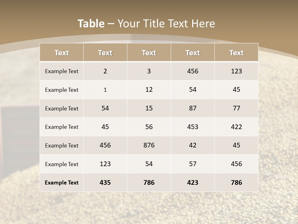 A Large Pile Of Grain Sitting On Top Of A Field PowerPoint Template