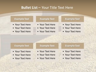 A Large Pile Of Grain Sitting On Top Of A Field PowerPoint Template