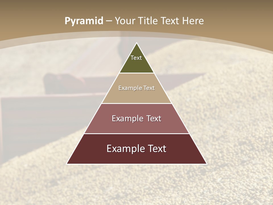 A Large Pile Of Grain Sitting On Top Of A Field PowerPoint Template