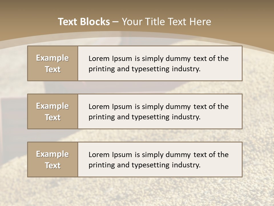 A Large Pile Of Grain Sitting On Top Of A Field PowerPoint Template