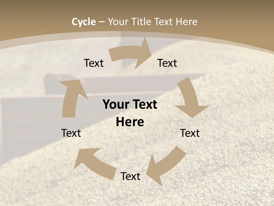 A Large Pile Of Grain Sitting On Top Of A Field PowerPoint Template