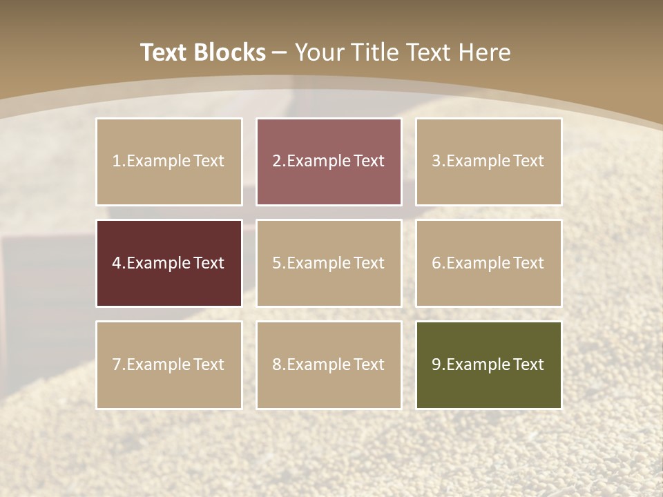 A Large Pile Of Grain Sitting On Top Of A Field PowerPoint Template