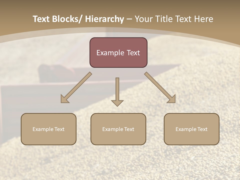 A Large Pile Of Grain Sitting On Top Of A Field PowerPoint Template