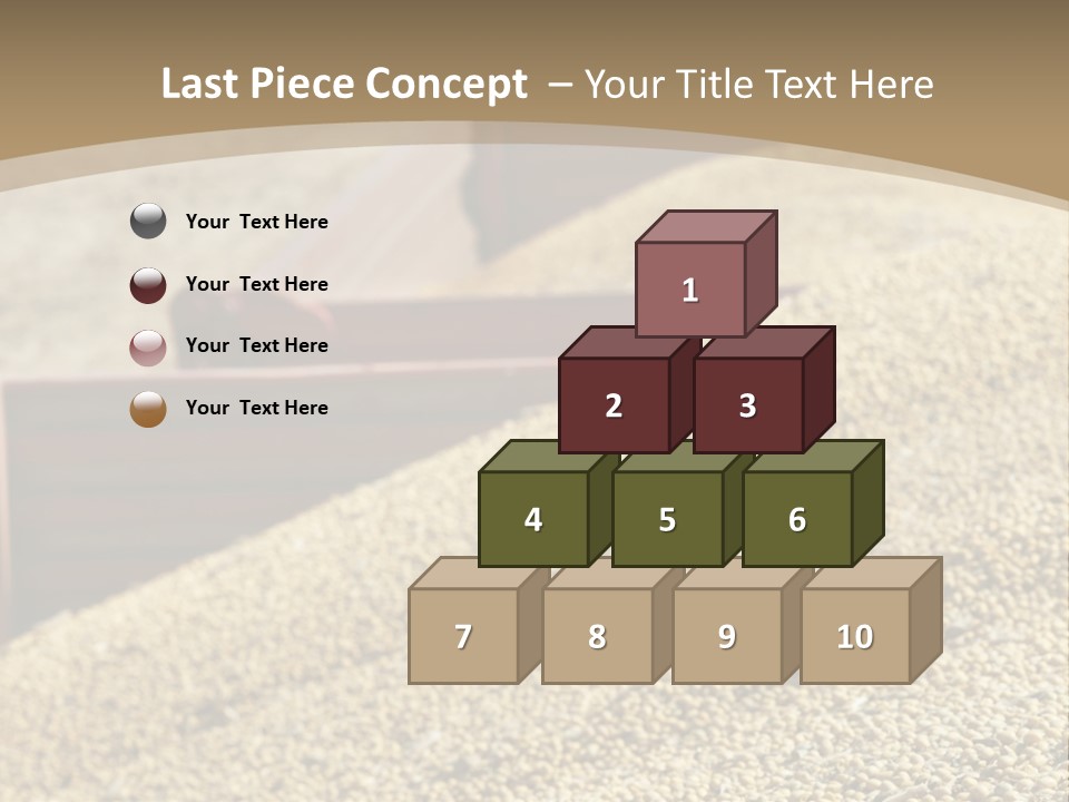 A Large Pile Of Grain Sitting On Top Of A Field PowerPoint Template