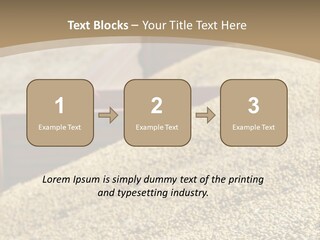 A Large Pile Of Grain Sitting On Top Of A Field PowerPoint Template