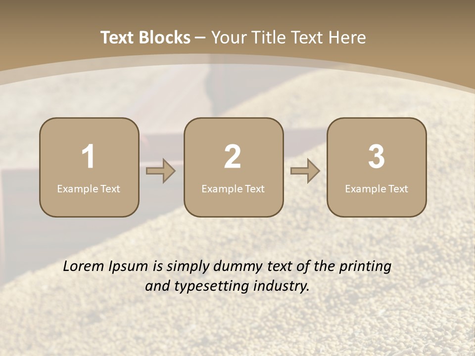 A Large Pile Of Grain Sitting On Top Of A Field PowerPoint Template