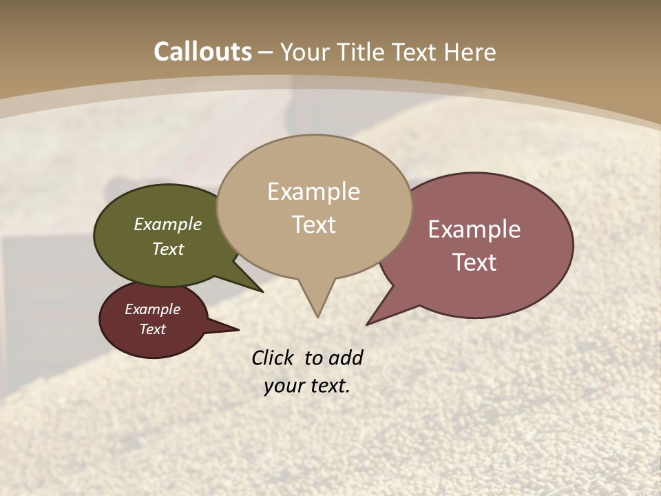 A Large Pile Of Grain Sitting On Top Of A Field PowerPoint Template