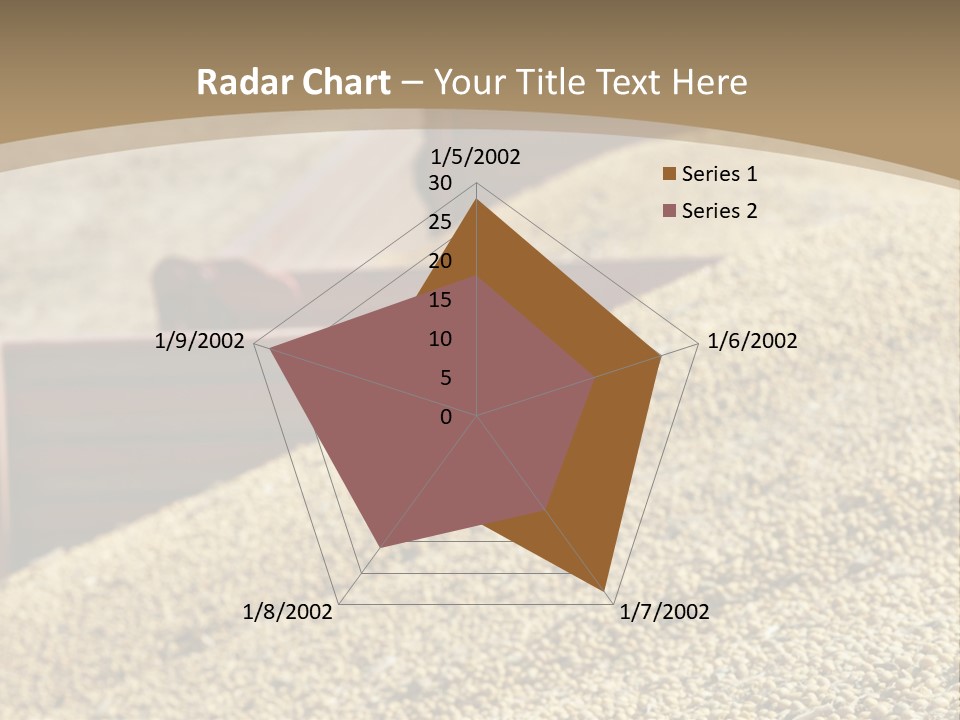 A Large Pile Of Grain Sitting On Top Of A Field PowerPoint Template