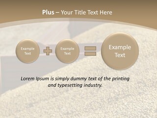 A Large Pile Of Grain Sitting On Top Of A Field PowerPoint Template