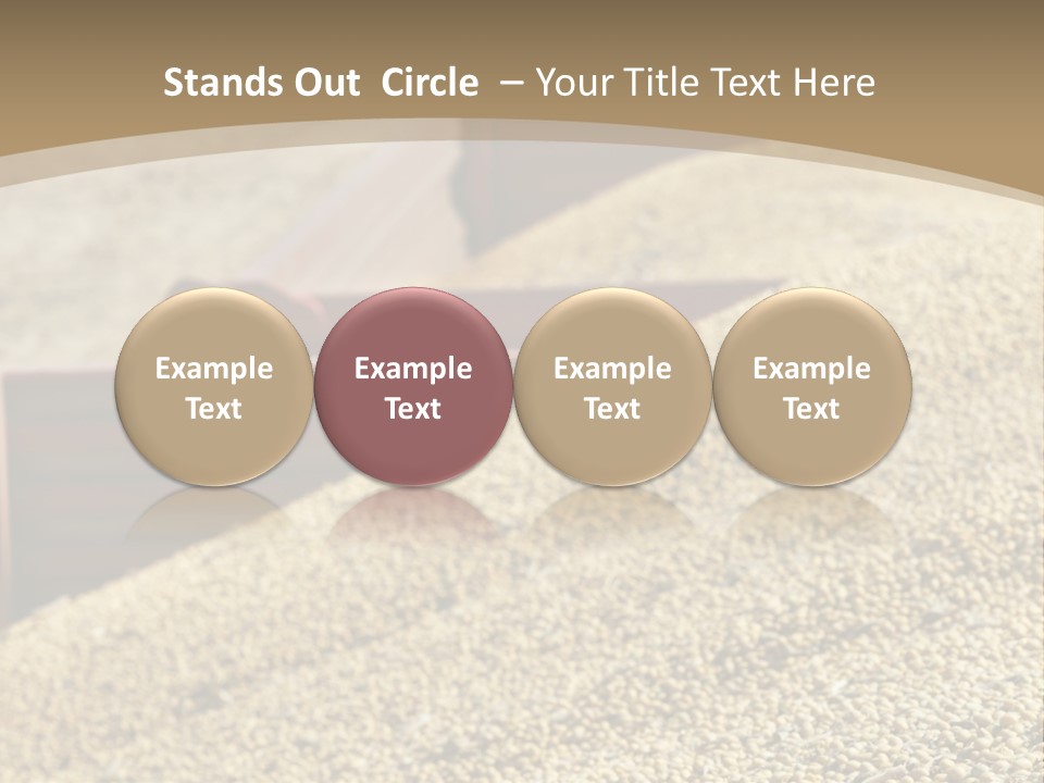 A Large Pile Of Grain Sitting On Top Of A Field PowerPoint Template