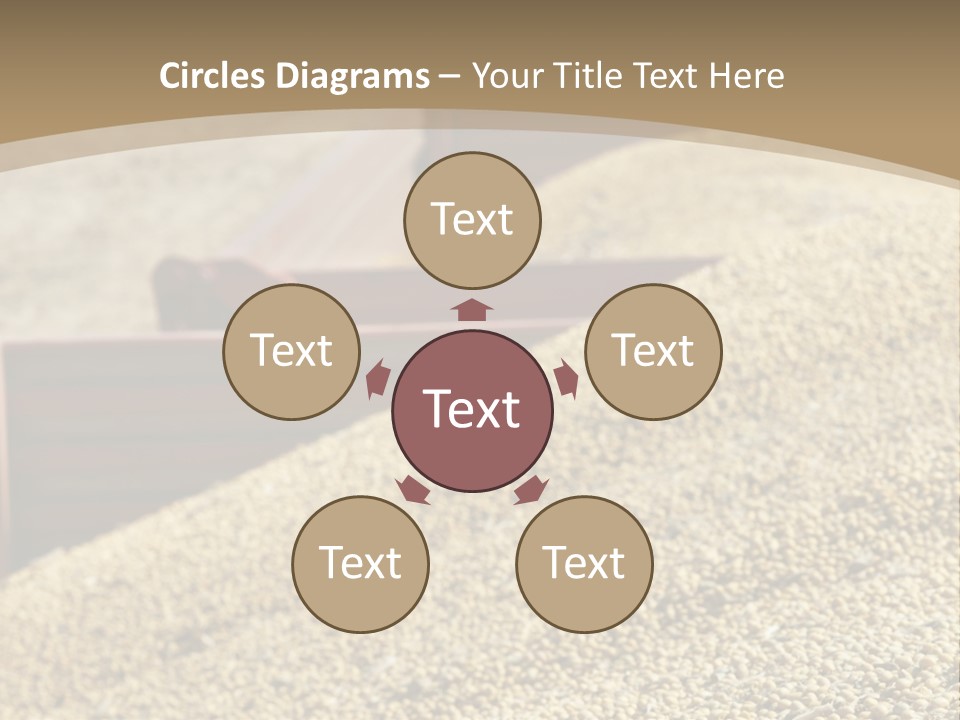A Large Pile Of Grain Sitting On Top Of A Field PowerPoint Template