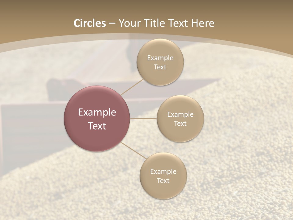A Large Pile Of Grain Sitting On Top Of A Field PowerPoint Template