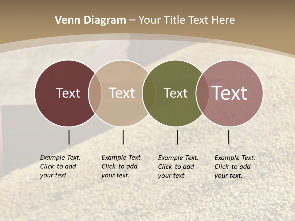 A Large Pile Of Grain Sitting On Top Of A Field PowerPoint Template