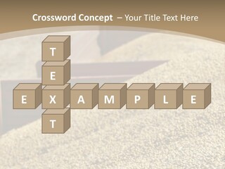 A Large Pile Of Grain Sitting On Top Of A Field PowerPoint Template