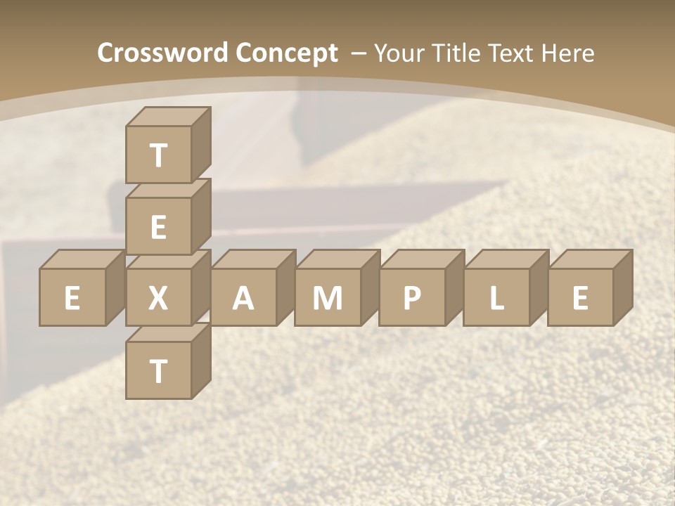 A Large Pile Of Grain Sitting On Top Of A Field PowerPoint Template