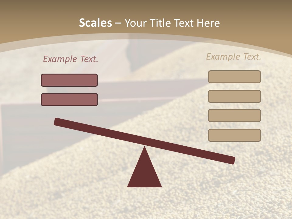 A Large Pile Of Grain Sitting On Top Of A Field PowerPoint Template