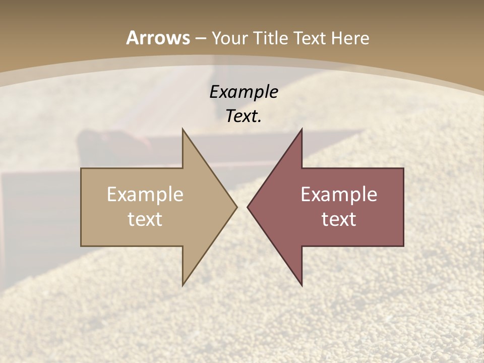 A Large Pile Of Grain Sitting On Top Of A Field PowerPoint Template