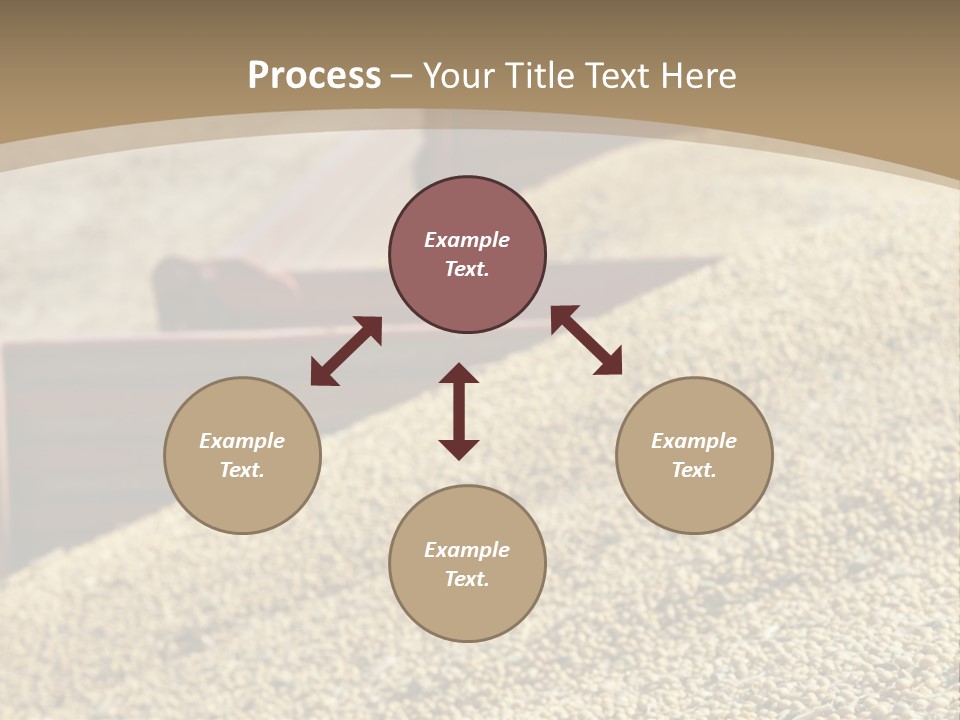 A Large Pile Of Grain Sitting On Top Of A Field PowerPoint Template