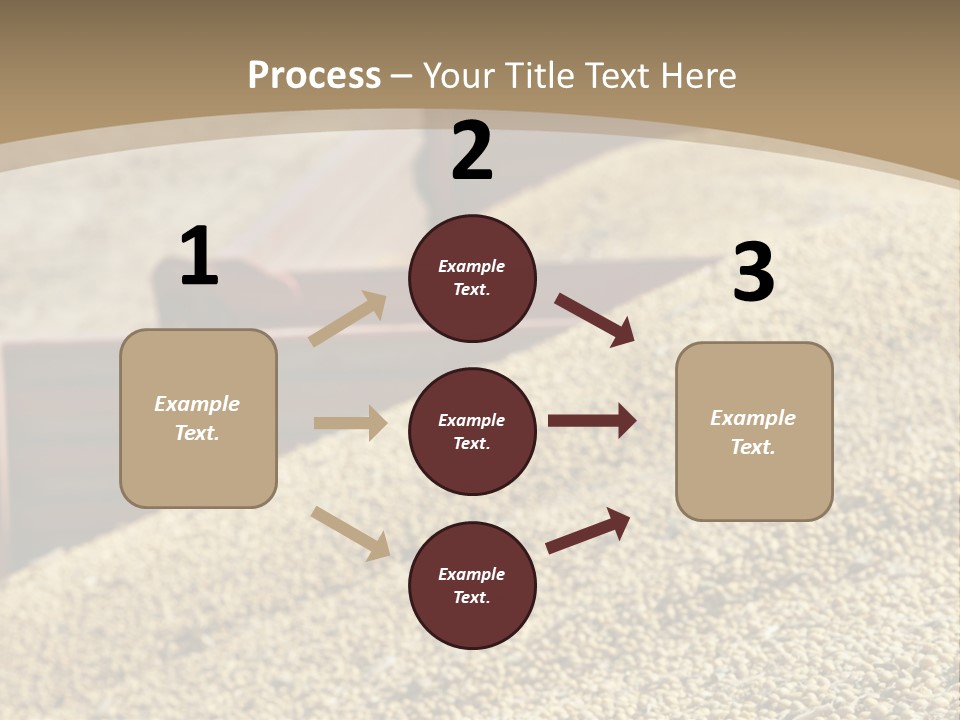 A Large Pile Of Grain Sitting On Top Of A Field PowerPoint Template