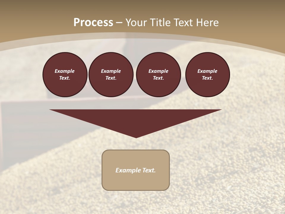 A Large Pile Of Grain Sitting On Top Of A Field PowerPoint Template
